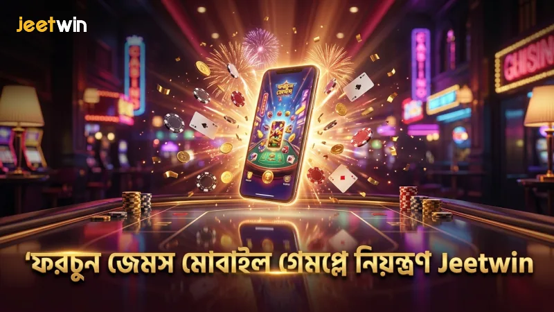 মোবাইল স্ক্রিনে ফরচুন জেমস স্লটের ক্লিয়ার গেমপ্লে নিয়ন্ত্রণ।
